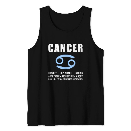 Cancer Zodiac Personality Tank Top