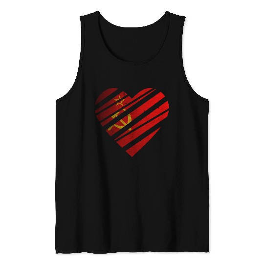 Soviet Union Heart Tank Top