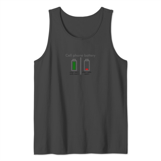 Cell Phone Battery Tank Top