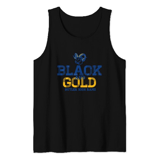 Black And Gold Butler High Rams Tank Top