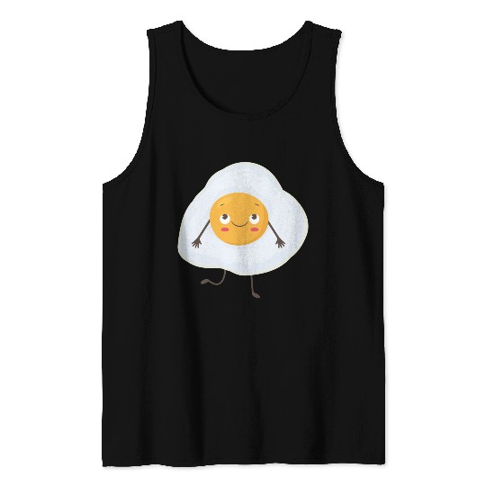 Fried egg with face Tank Top