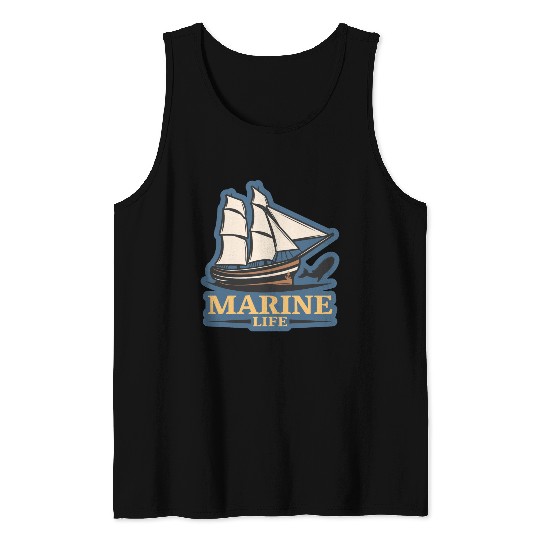 marine life logo Tank Tops