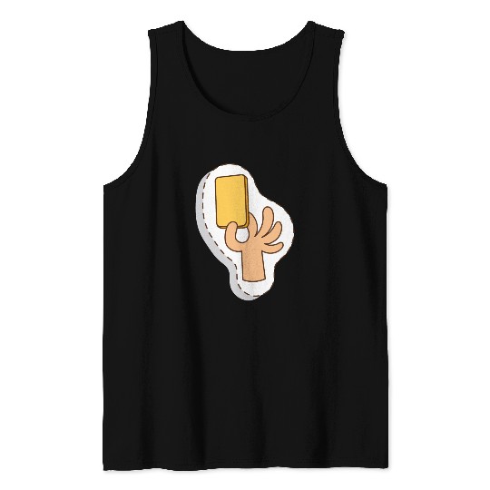 Football referee yellow card Tank Tops