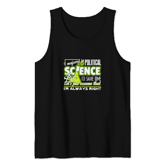 Political Science Shirt Tank Top