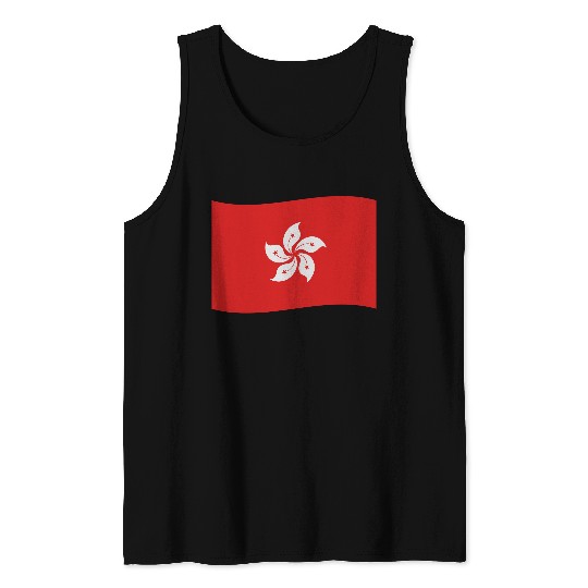 flag hong kong Tank Tops