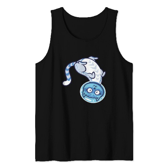 Space cat Tank Tops
