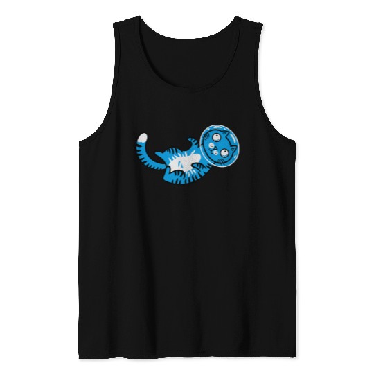 Space cat Tank Tops