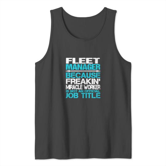 Fleet Manager T Shirt Tank Top