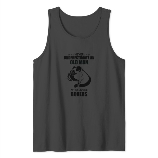 Underestimate An Old Man Who Loves Boxer Shirt Tank Top