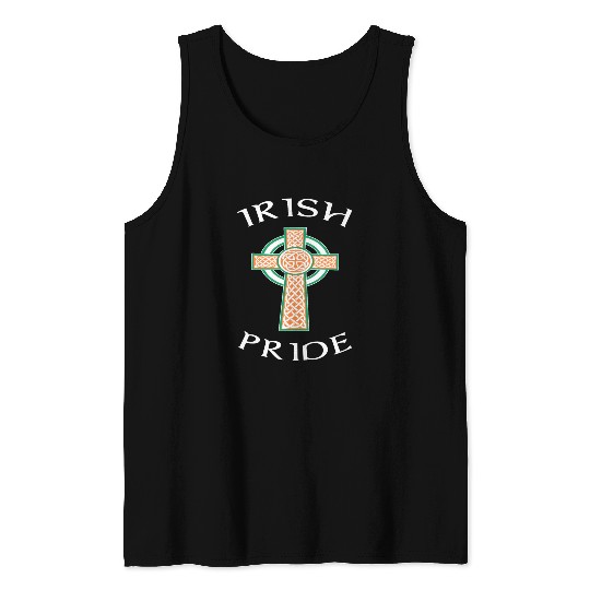 Ireland Love Irish Pride Celtic Cross Proud Gift Tank Top