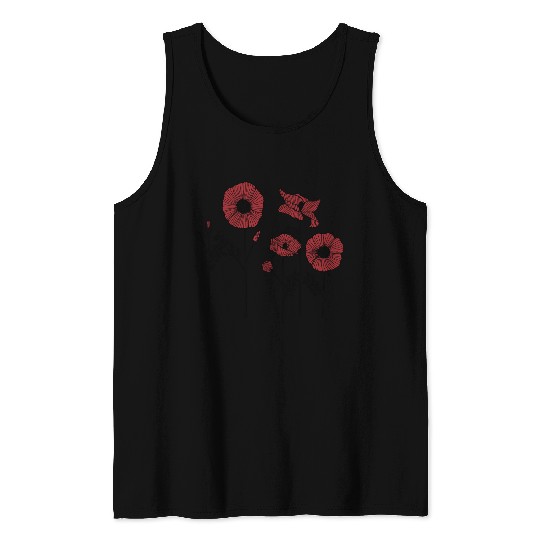 Poppy flowers Tank Top