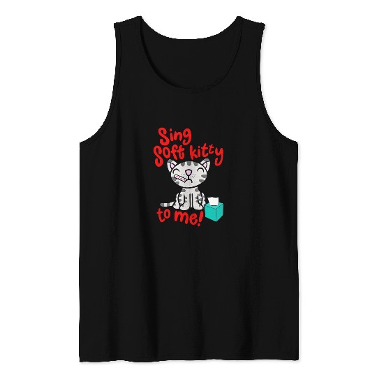 Theory Sing Soft Kitty Song Tank Tops