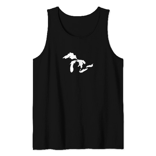 Great lakes white Tank Tops
