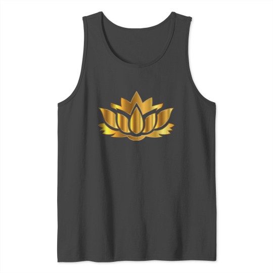 Gold Lotus Tank Top