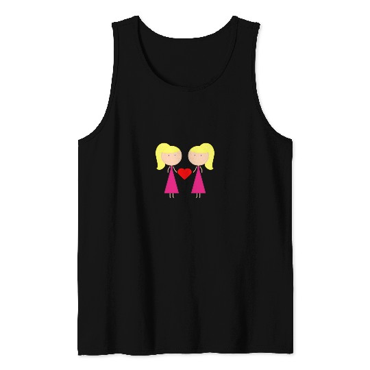 Sisterhood pink Tank Top