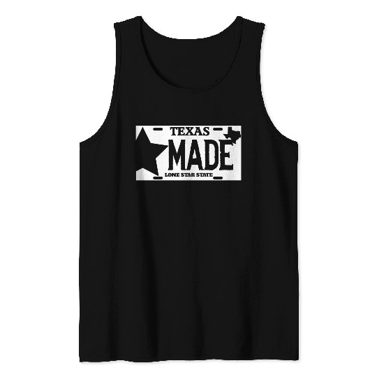 Texas - texas made lone star license plate Tank Tops