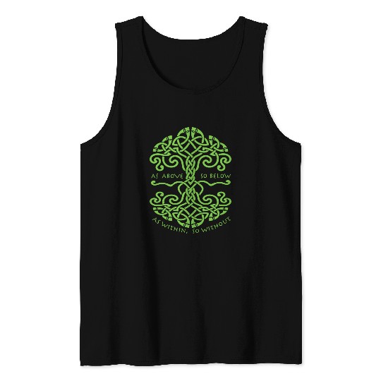 Magick - as above so below wiccan pagan for witc Tank Top