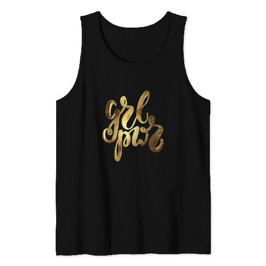 GrlPwr - Girl Power Golden Tank Top