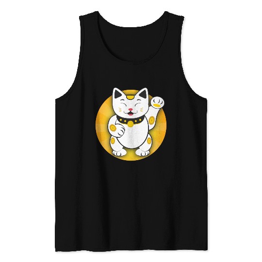 Maneki Neko - Japanese Lucky Cat Tank Top