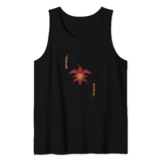 Joker Playing Card Tank Tops