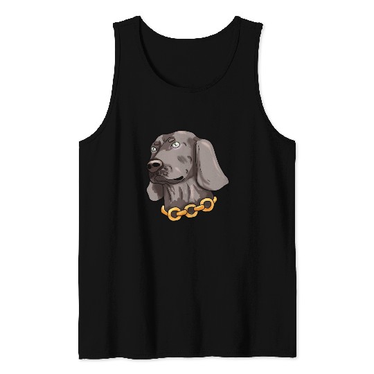 Weimaraner Weim Grey Ghost Doggie Dog Puppy Gift Tank Top