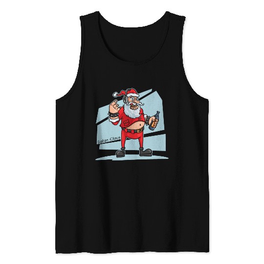 Hail Santa Anti Christmas Satan Claus Xmas Tank Top