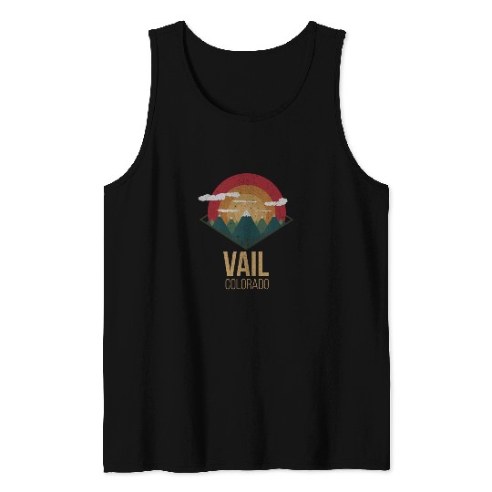 Snowboard Vail Colorado Snowpark Ski Winter Gift Tank Tops