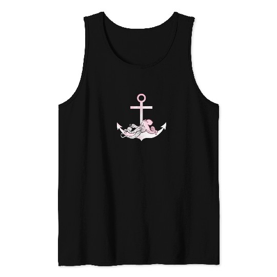 Tired octopus Tank Tops