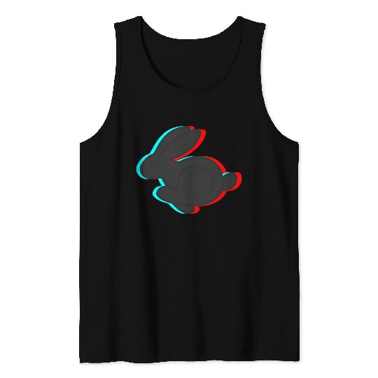 3D Rabbit Tank Tops