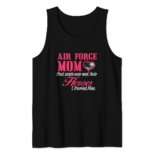 AIR FORCE MOM I Married Mine Tank Top