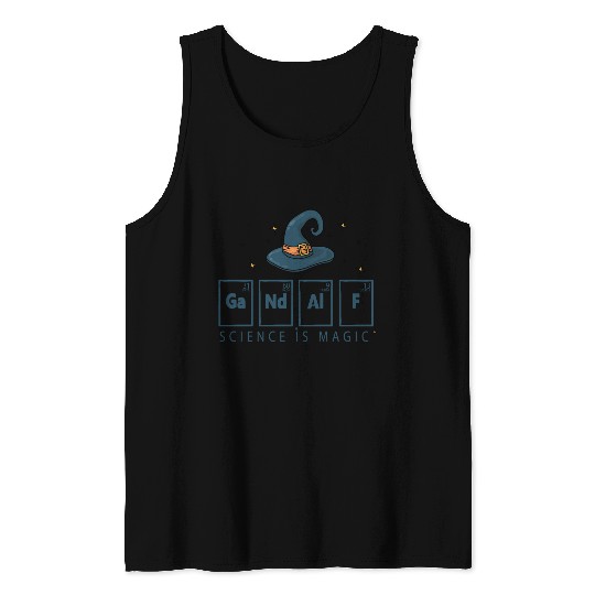 Science is magic. Gandalf. Gift idea. Tank Top