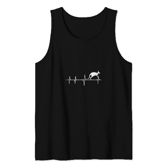 Kangaroo Heartbeat Tank Tops