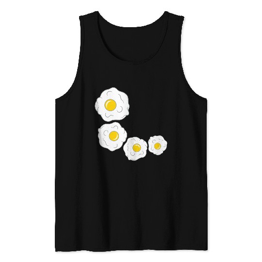 pattern fried egg cooking roast eating egg egg yol Tank Top