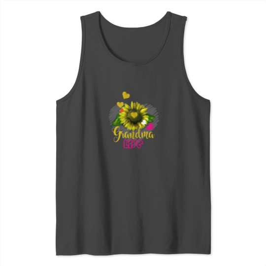 Sunflower Grandma Life T Shirt Tank Top