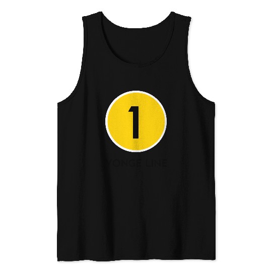 Yonge Street Subway Line Tank Tops