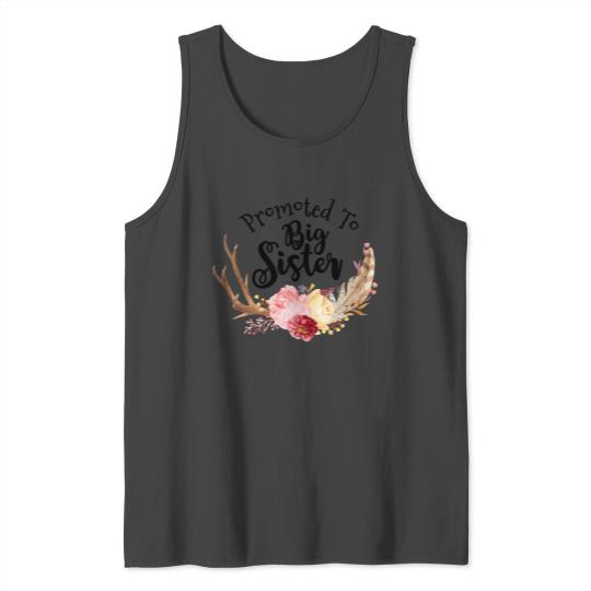 Promoted To Big Sister Shirt,Boho Outfit Tank Top