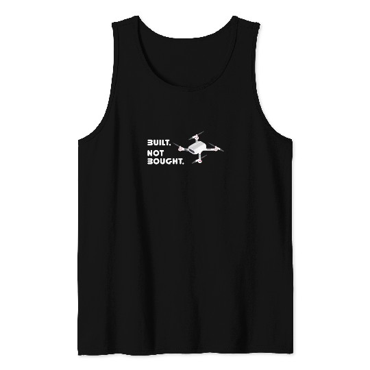 Built. Not Bought Frone Gift Hobby Airplane Pilot Tank Top