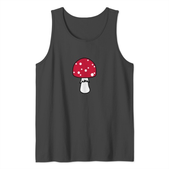 Little Mushroom funny tshirt Tank Top