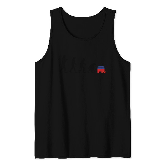 Evolution Backward Republicans election campaign Tank Tops
