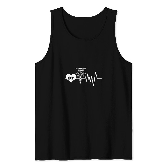 Occupational Therapy Heartbeat Tank Tops