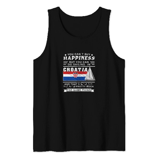 Croatia sailing, sailing ship Mediterranean gift Tank Tops