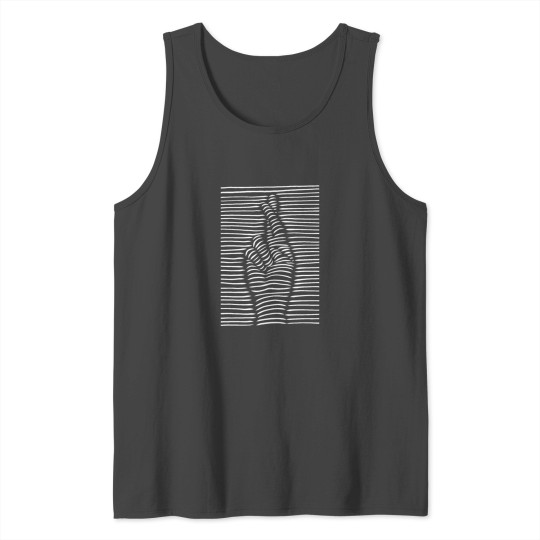 3D good luck I keep my fingers crossed Tank Top