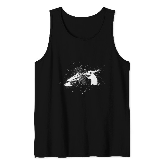 Banksy Rocket Dog HMV Splash Paint Artwork Tank Tops