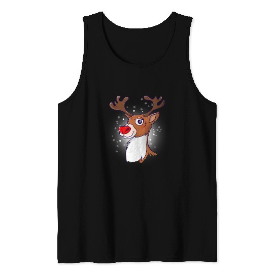 Rudolph The Red Nosed Reindeer Tank Tops