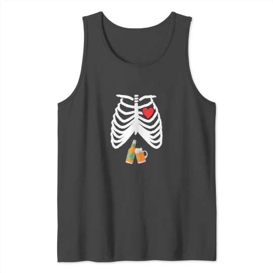 Xray Skeleton Beer Pregnancy Radiologist Father Tank Top