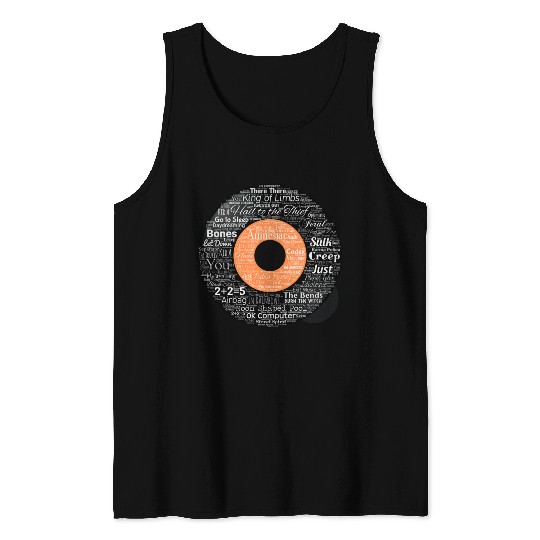 Radiohead Albums and Songs Tank Tops