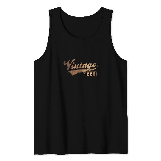 Vintage 1990's Gold Birthday Gift Tank Top