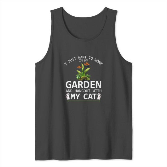 Cat; Garden; Cat mummy; cat lady Tank Top