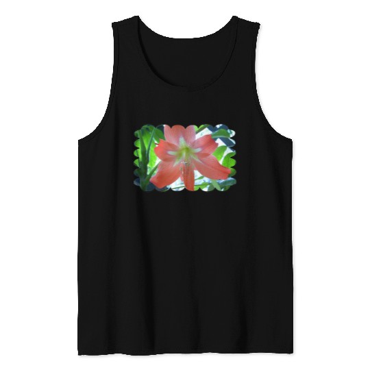 Pink Tiger Lily Tank Top