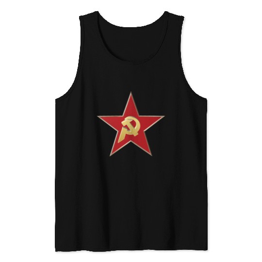 Hammer and sickle Tank Tops
